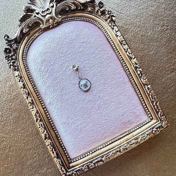 Sea Turtle Charm Pendant Stainless Steel With Lobster Claw Clasp & White Epoxy - Picture 12 of 12